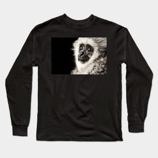 Monkey : Monochromatic | Black and White Series Long Sleeve T-Shirt